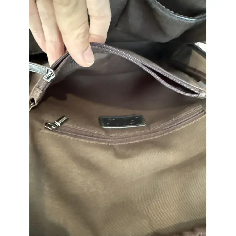 SZONE Women's Black Leather Backpack Convertible